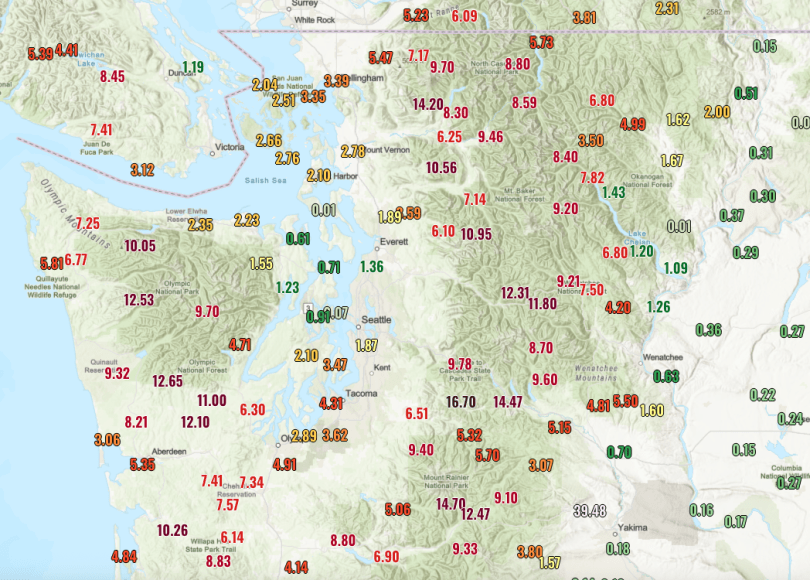 precip totals